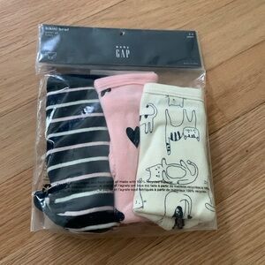 Baby Gap bikini brief underwear, 3 pairs, 100% cotton, 2-3 years